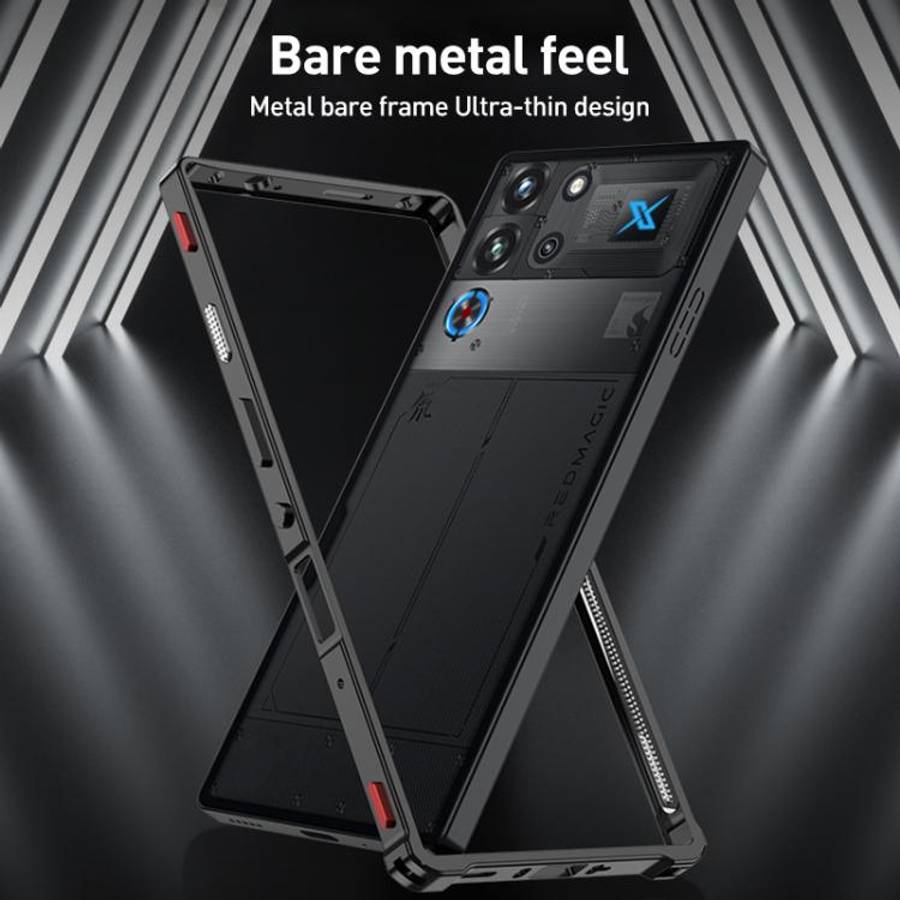 For ZTE nubia RedMagic 10 Pro Metal Frame Heat Dissipation Phone Case(Black)