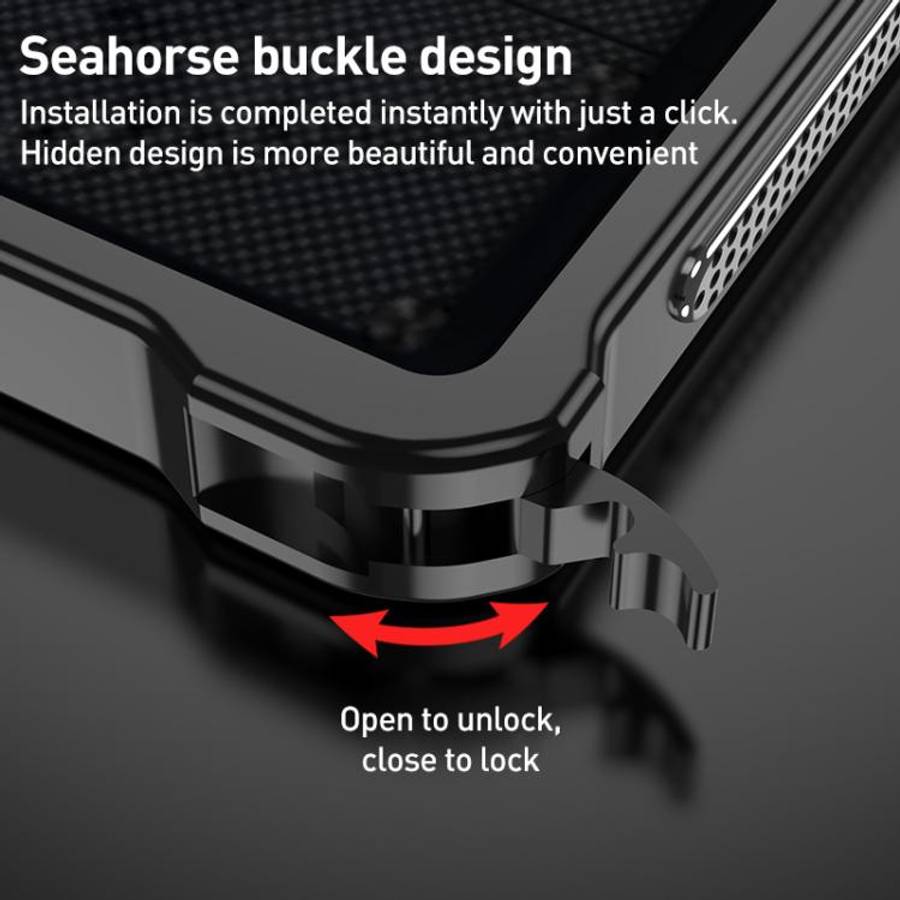 For ZTE nubia RedMagic 10 Pro Metal Frame Heat Dissipation Phone Case(Black)