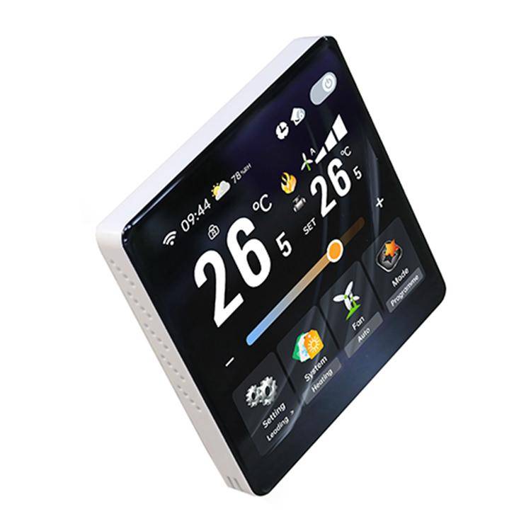 BAC-2005ELW Four Channel WiFi 4 inch Screen Smart Room Thermostat(White)
