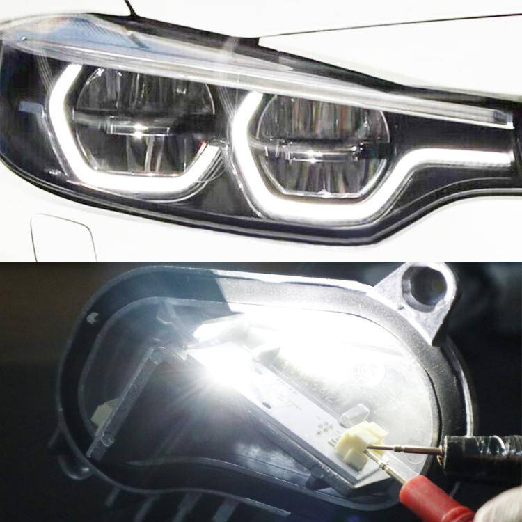 For BMW 4 Series F32 Car Right LED Daytime Running Light Angel Eyes 63117493230(Amber Light)