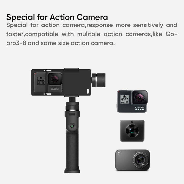 Funsnap Capture1 Outdoor Live Video Triaxial Handheld Gimbal Shooting Stabilizer(Black)
