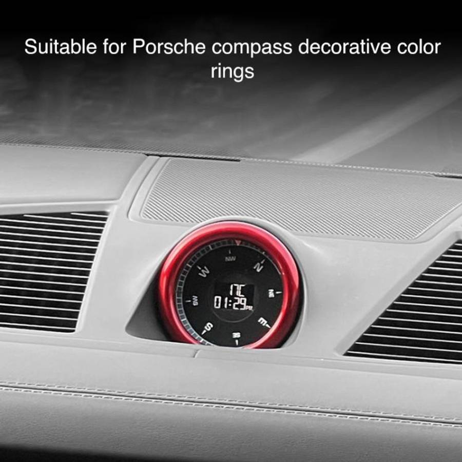 For Porsche Macan / Cayenne / Panamera 911 718 Car Compass Stopwatch Decorative Ring Cover(Purple)