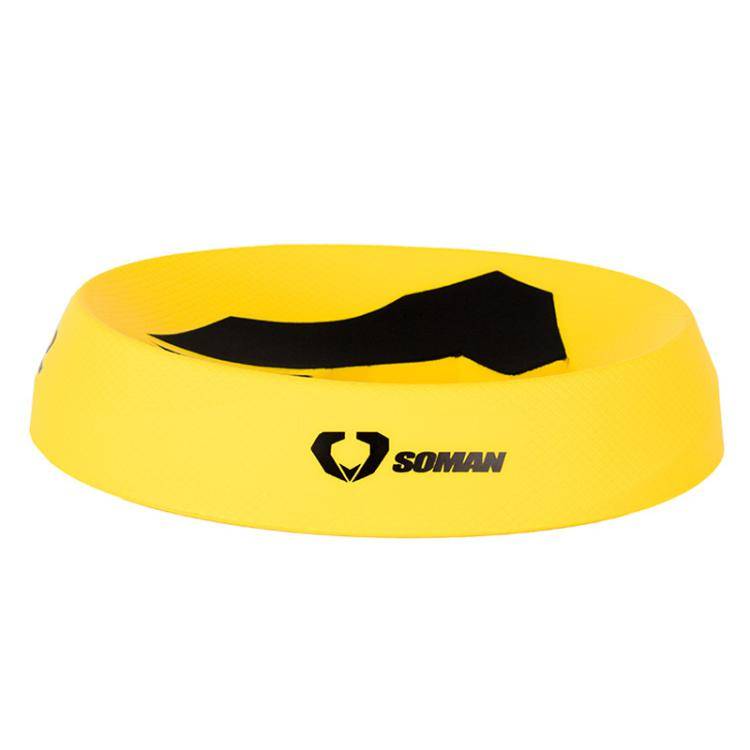 SOMAN Motorcycle Helmet Support Pad Anti-slip Protection Stand(Yellow)