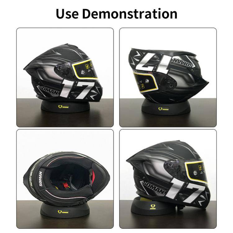 SOMAN Motorcycle Helmet Support Pad Anti-slip Protection Stand(Yellow)