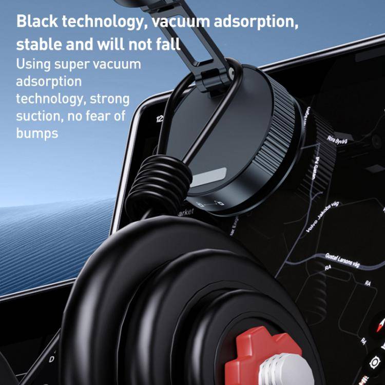 Q11 Vacuum Adsorption Foldable Magnetic Car Holder(Black)