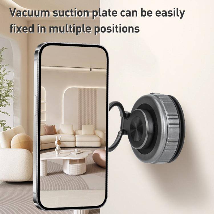 G511 360 Degree Rotating Vacuum Adsorption Magnetic Car Phone Holder(Silver)