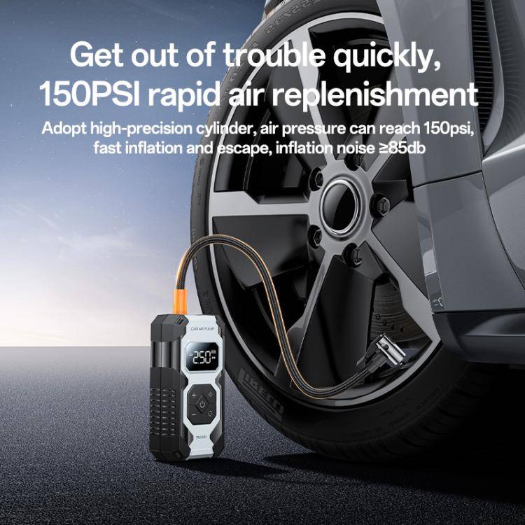 Yesido VC12 7800mAh Multi-function Car Air Pump Car Tires Cordless Tire Inflator(Black)