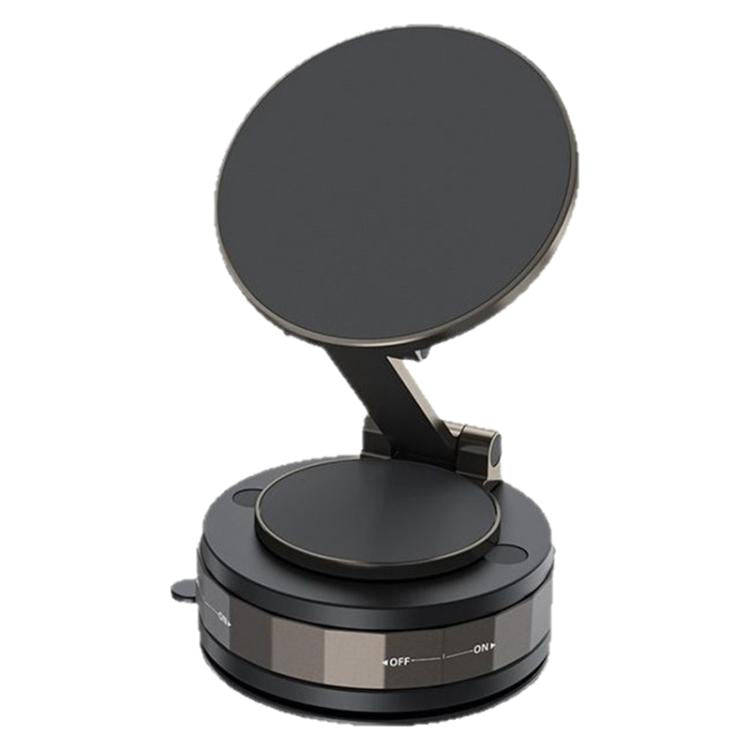 CC-T30-2 Vacuum Adsorption Rotating Magnetic Car Phone Holder(Black)