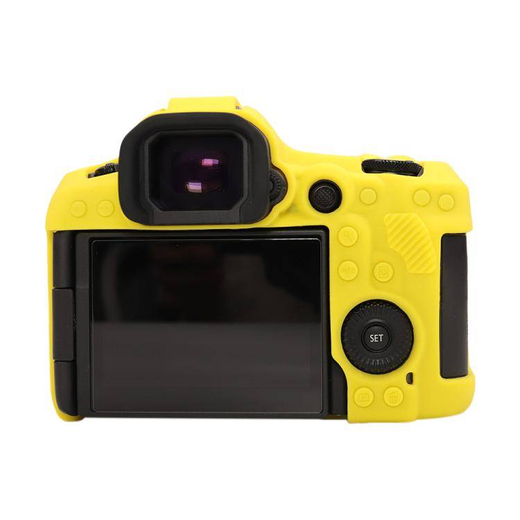 For Canon EOS R5 Mark II / R5II Glossy Soft Silicone Protective Case(Yellow)