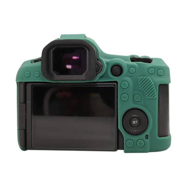 For Canon EOS R5 Mark II / R5II Glossy Soft Silicone Protective Case(Green)