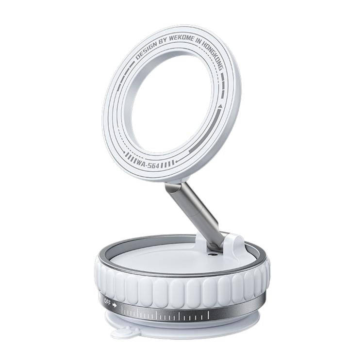 WK WA-S64 K-Captain Lynjia MagSafe Magnetic Rotating Foldable Car Phone Holder(White)
