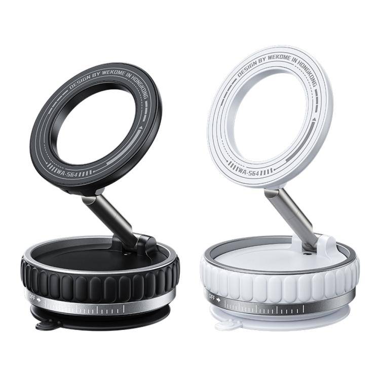 WK WA-S64 K-Captain Lynjia MagSafe Magnetic Rotating Foldable Car Phone Holder(Black)