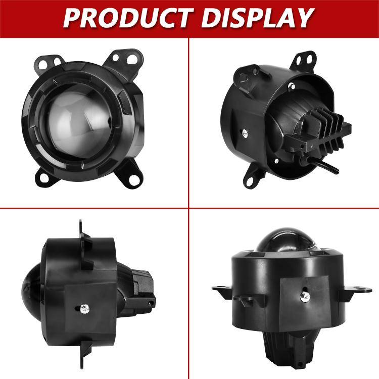 T14 2pcs/Pack 55W 3 inch High Power Dual Lens Fog Light Left and Right Mount Holder Style, For DA...