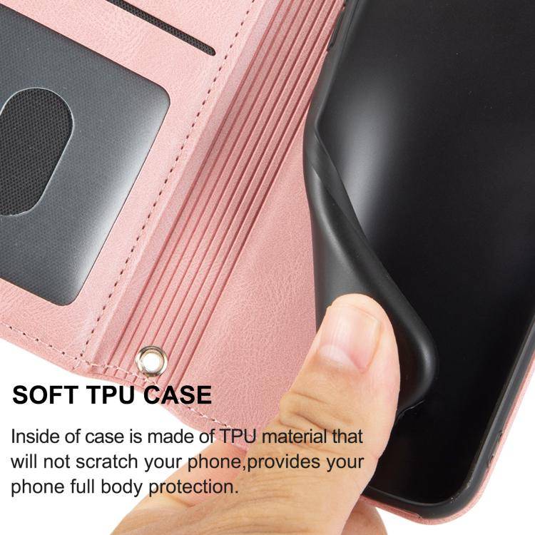 For Huawei Pura 80 Pro 5G / 80 Pro+ 5G Embossed Stripes Skin Feel Leather Phone Case(Pink)