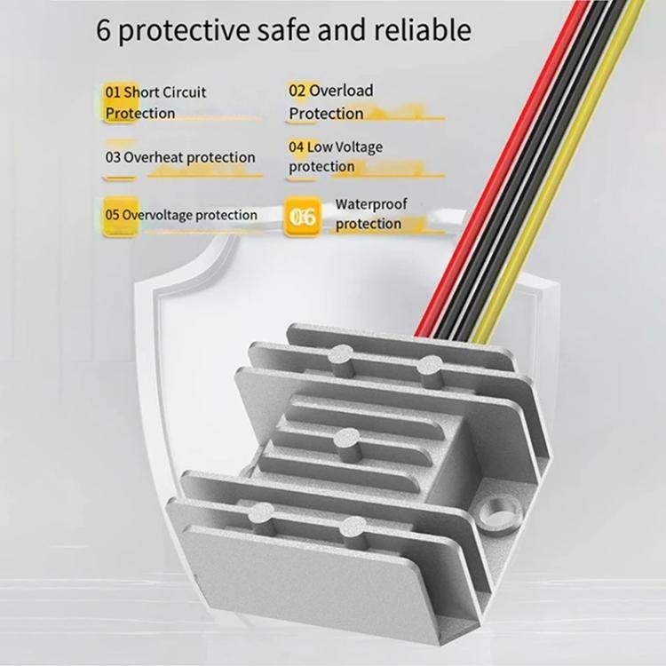 For DeWalt 20V Lithium Battery Switch Button Adapter Converter and 12V / 20A Voltage Regulator Ki...