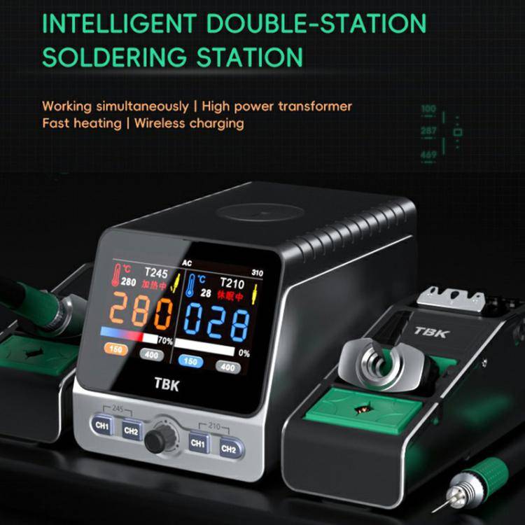 TBK 310 Intelligent Double-station Soldering Station, Plug:EU Plug