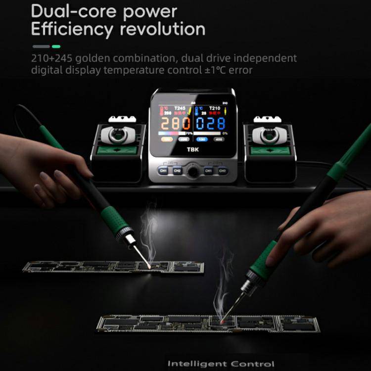 TBK 310 Intelligent Double-station Soldering Station, Plug:EU Plug