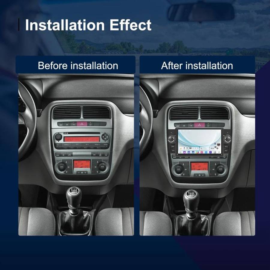 For Fiat Punto 2005-2009 Android 15 7 inch 2G+64G Car Central Control Audio Video Navigation, Spe...