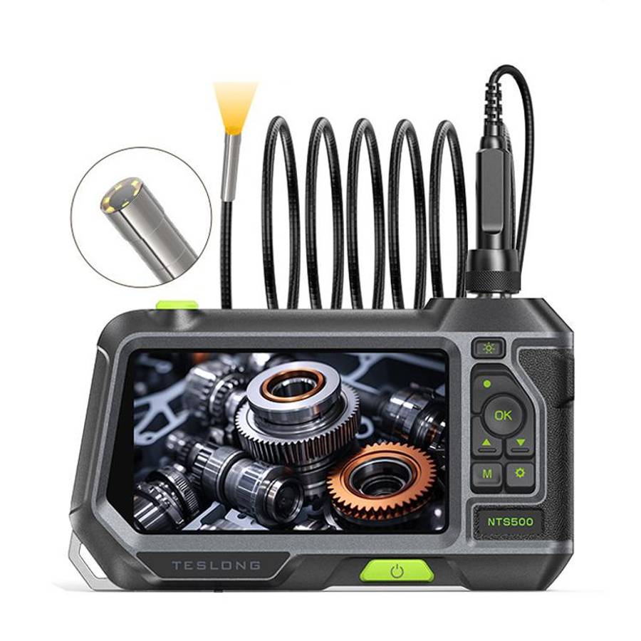 TESLONG NTS500 Industrial Pipeline Endoscope with 5 inch HD Screen, Model:5.5mm Single Lens / 3m