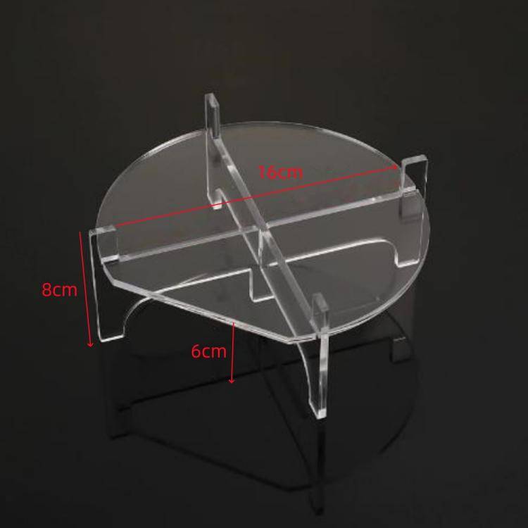 YX171 Acrylic Drink Dispenser Beverage Holder Cakes Stand, Size:19x19x8cm(Transparent)