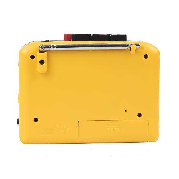 Tonivent TON009B Portable Tape Recorder Cassette Player Support FM / AM Radio(Yellow)