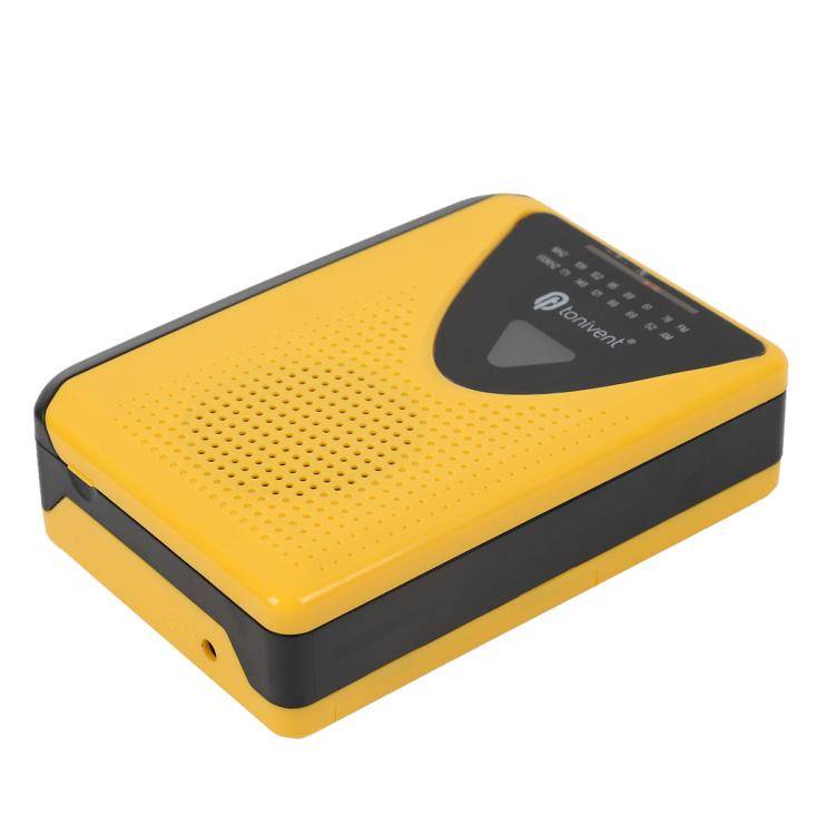 Tonivent TON009B Portable Tape Recorder Cassette Player Support FM / AM Radio(Yellow)