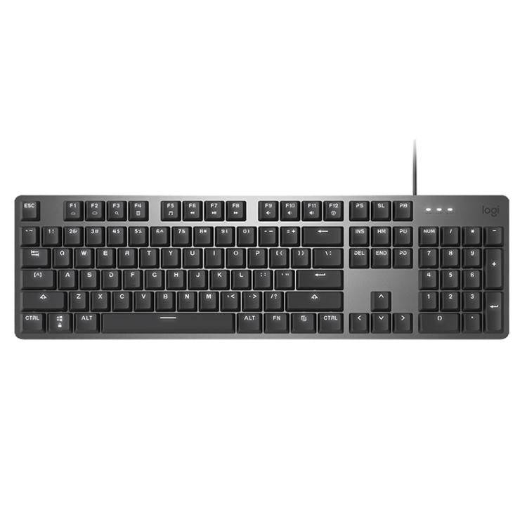 Logitech K845 Backlit Mechanical Wired Keyboard, Cable Length: 1.8m, Type:Longhua-Brown Axis(Black)
