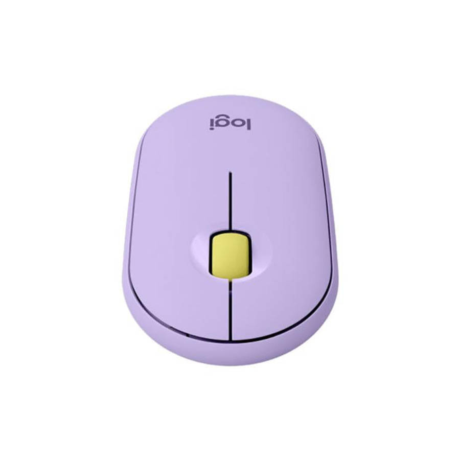 Logitech PEBBLE M350 1000DPI Ultra-Thin Dual-Mode Wireless Bluetooth Mouse(Purple)