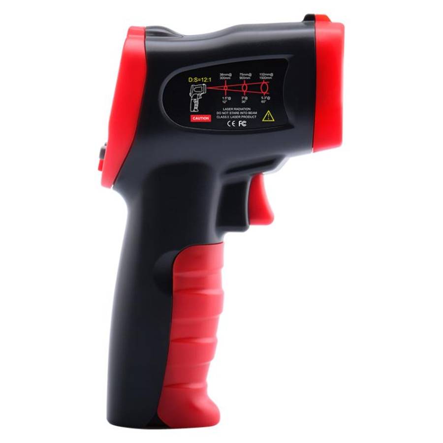 Wintact WT326B Portable Infrared Thermometer, Measuring Range: -50 to 600 Degrees Celsius(Black Red)