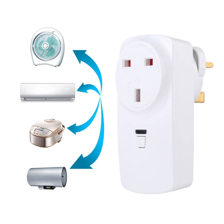 AK-DL220 220V Smart Wireless Remote Control Socket with Remote Control, Plug Type:UK Plug