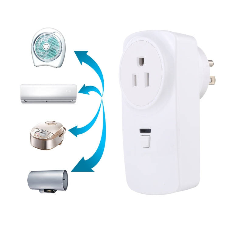 AK-DL220 220V Smart Wireless Remote Control Socket with Remote Control, Plug Type:US Plug