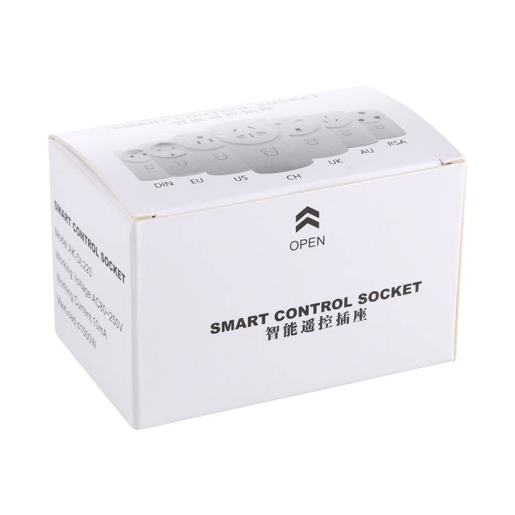 AK-DL220 220V Smart Wireless Remote Control Socket with Remote Control, Plug Type:UK Plug