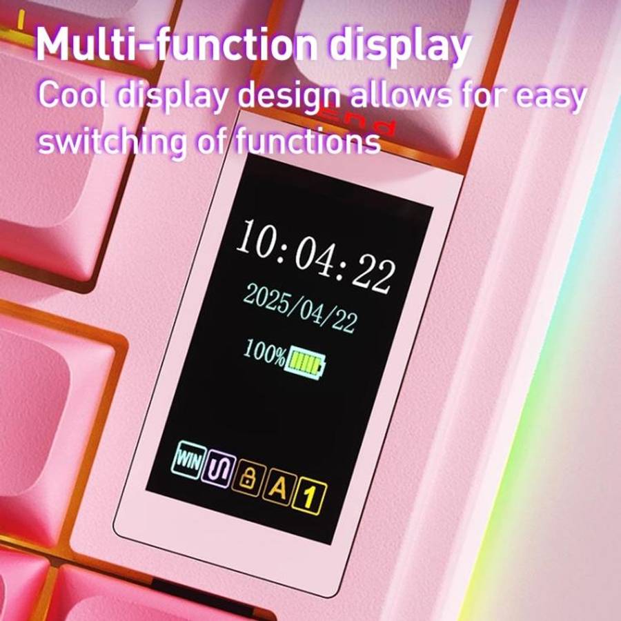 AULA S75 Pro 80 Keys wired/2.4G/Bluetooth Three Model Customizable Gradient Mechanical Keyboard(M...