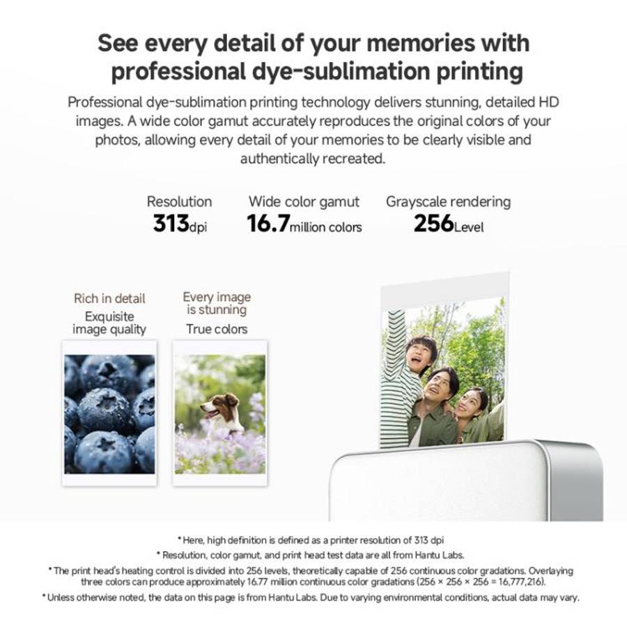 Original Xiaomi Mijia Pocket Photo Printer Pro(White Silver)