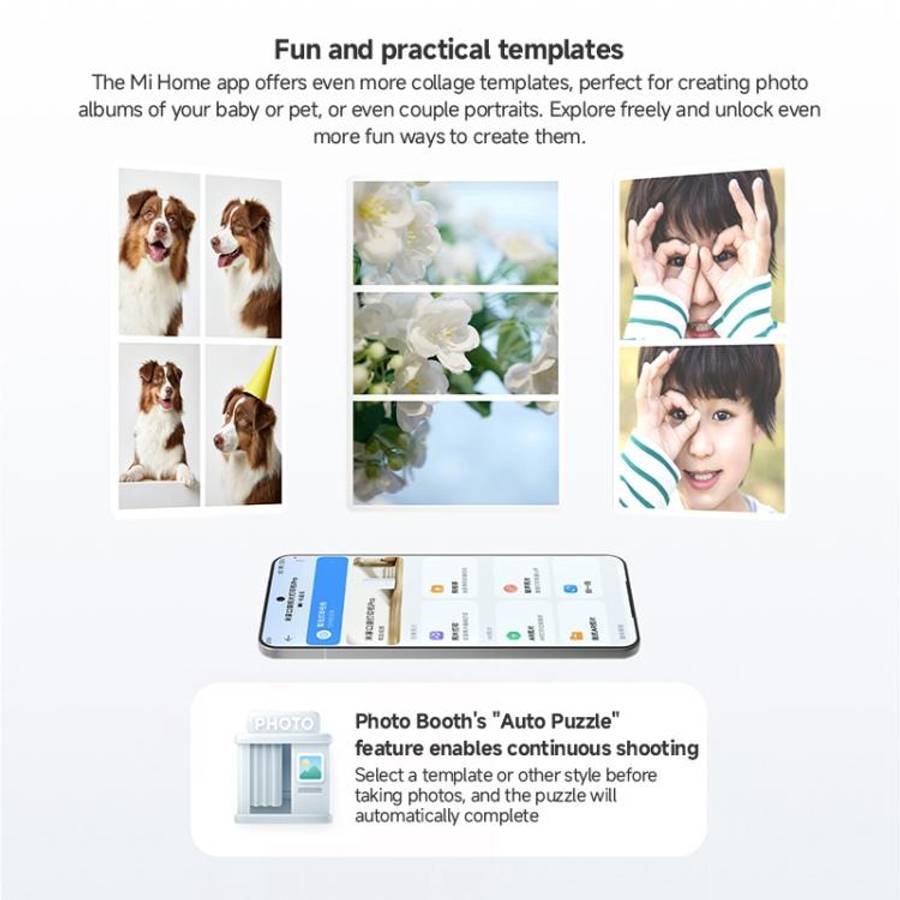 Original Xiaomi Mijia Pocket Photo Printer Pro(White Silver)
