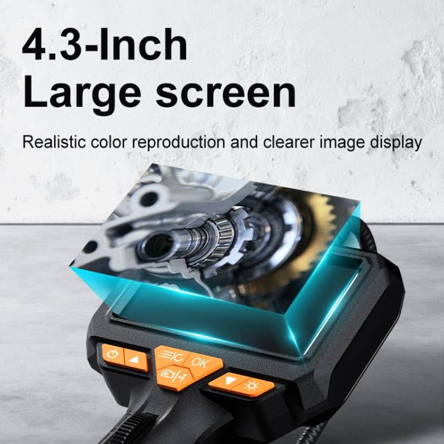 P330 4.3 inch HD Screen 360 Degrees Rotating Industrial Endoscope, Model:Single Lens 6mm / 1.5m S...