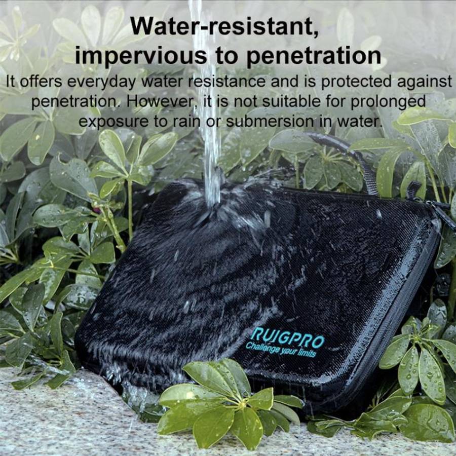 RUIGPRO DIY Multifunctional Digital Storage Bag Handbag, Size:24 x 16.5 x 7.5cm(Black)