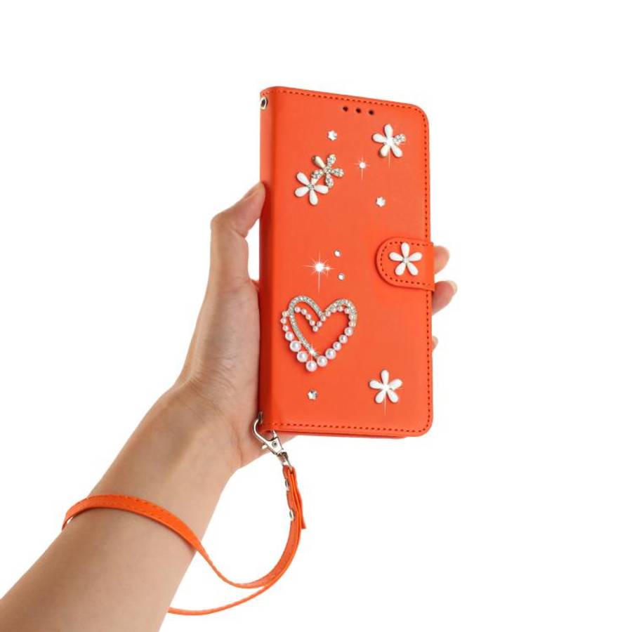 For Ulefone Note 18 Ultra/Note 18 Pro ZS01 Double-Layer Heart Floral Vegan Leather Phone Case wit...