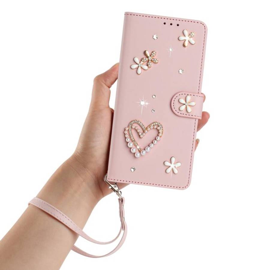For Ulefone Note 18 Ultra/Note 18 Pro ZS01 Double-Layer Heart Floral Vegan Leather Phone Case wit...