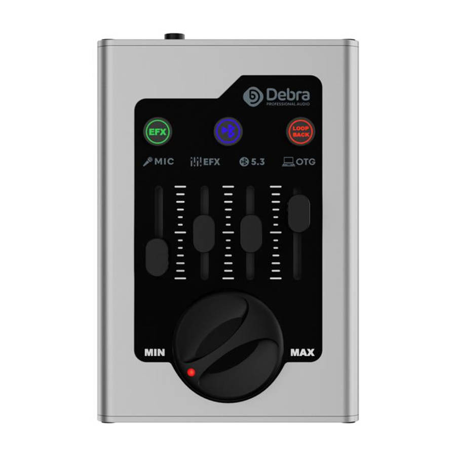 DEBRA GBA Live Recording Mini Sound Card(Silver)