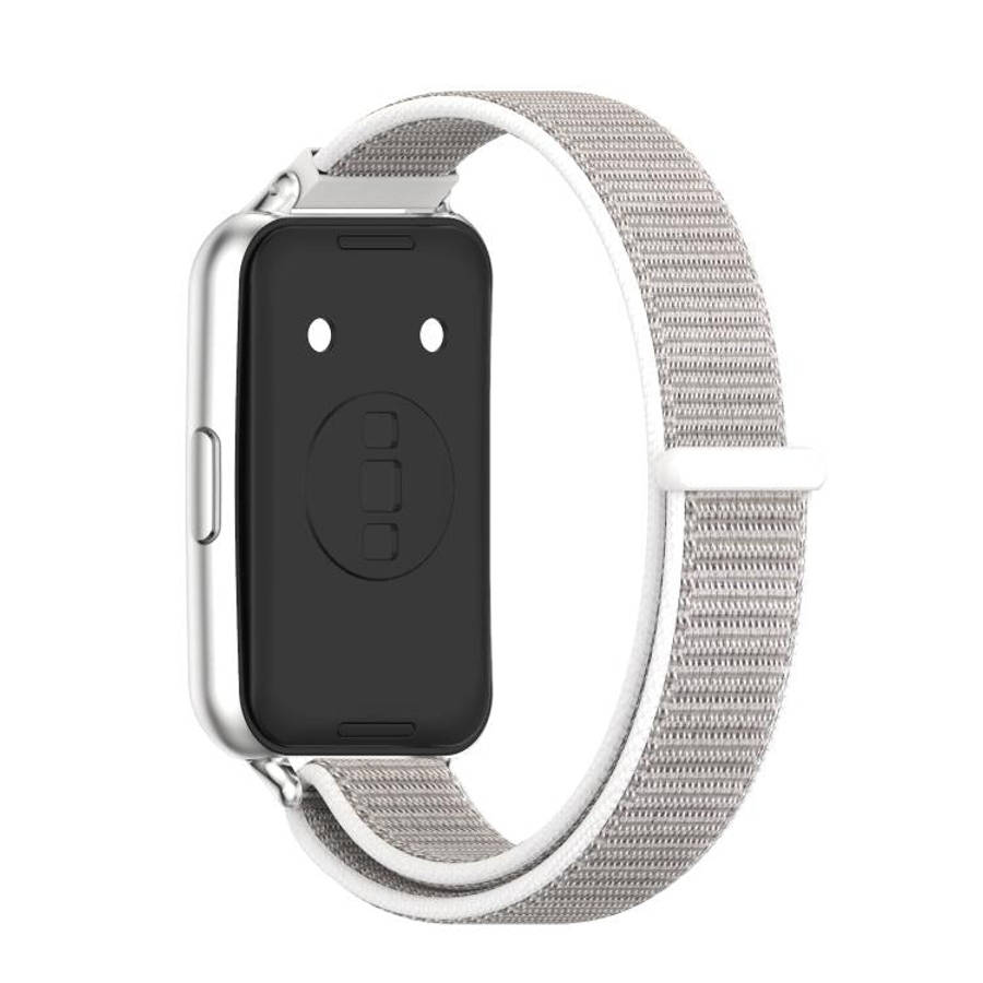 For Huawei Band 11 / Band 11 Pro MIJOBS Breathable Nylon Loop Watch Band(Seashell Silver)