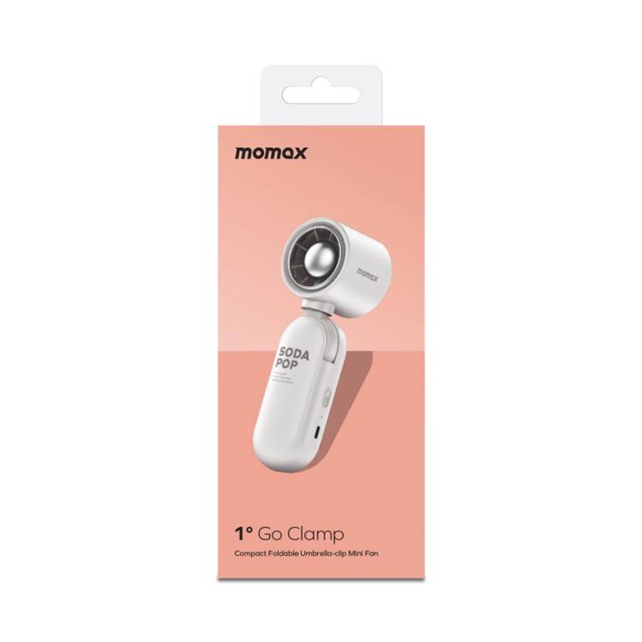 MOMAX IF22 GO CLAMP Umbrella Clip Folding High-Speed Fan(White)