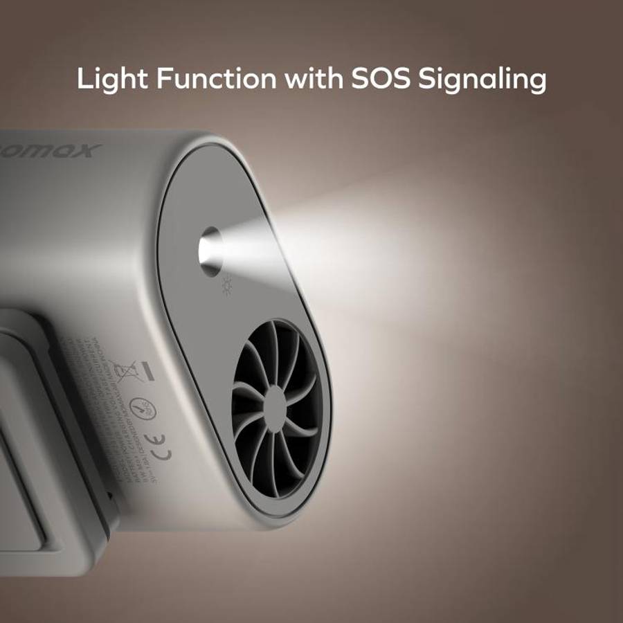 MOMAX IF23 GO CLIP Wearable High-Speed Fan(White)