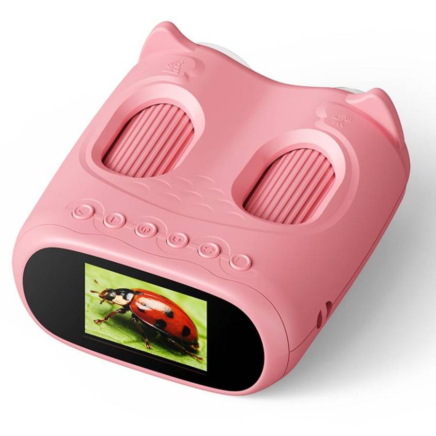 inskam 387 2MP 2-inch Display 2-in-1 Kids Digital Microscope & Binocular Telescope(Pink)