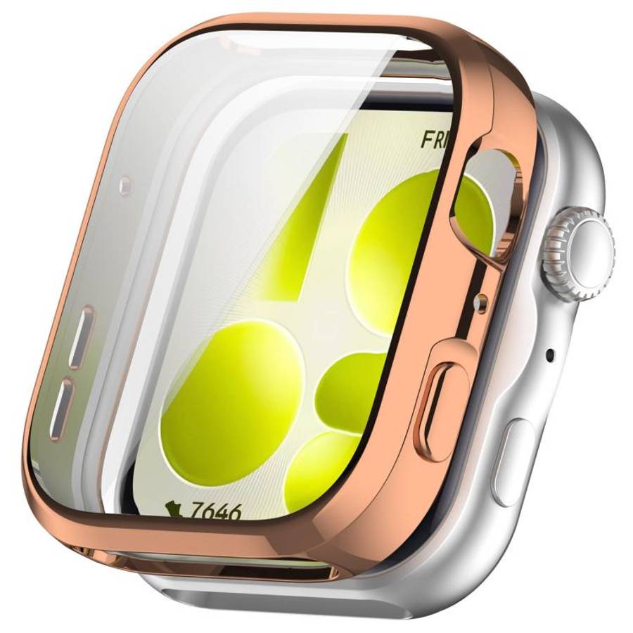 For Huawei Watch Fit 5 Pro xDfind Full-Coverage Electroplated TPU Watch Case(Rose Gold)