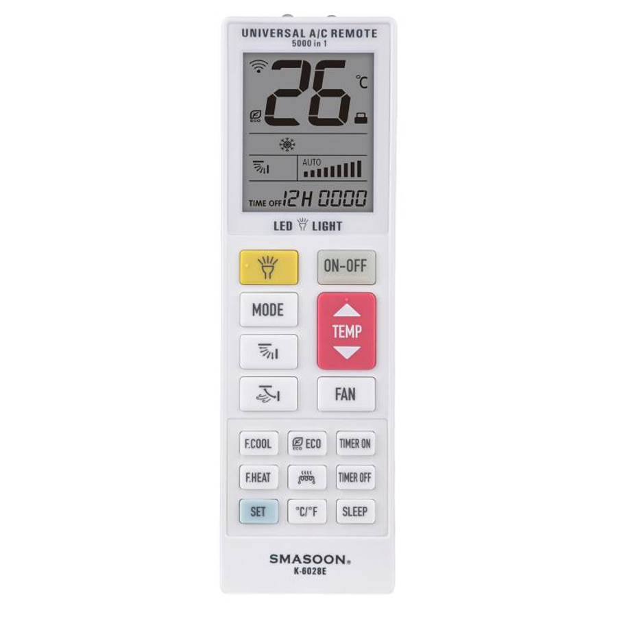 SMASOON K-6028E Universal Air Conditioner Remote Control with LED Light