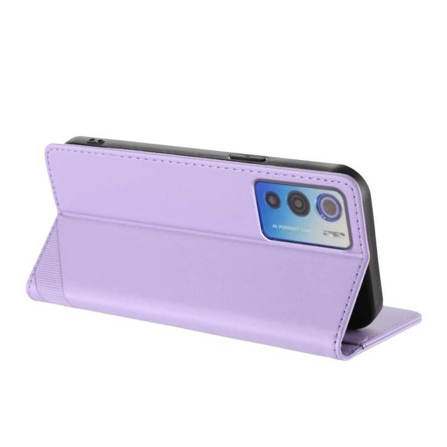 For Doogee N60 Pro Embossed Multi-functional Wallet Retro Leather Phone Case(Light Purple)