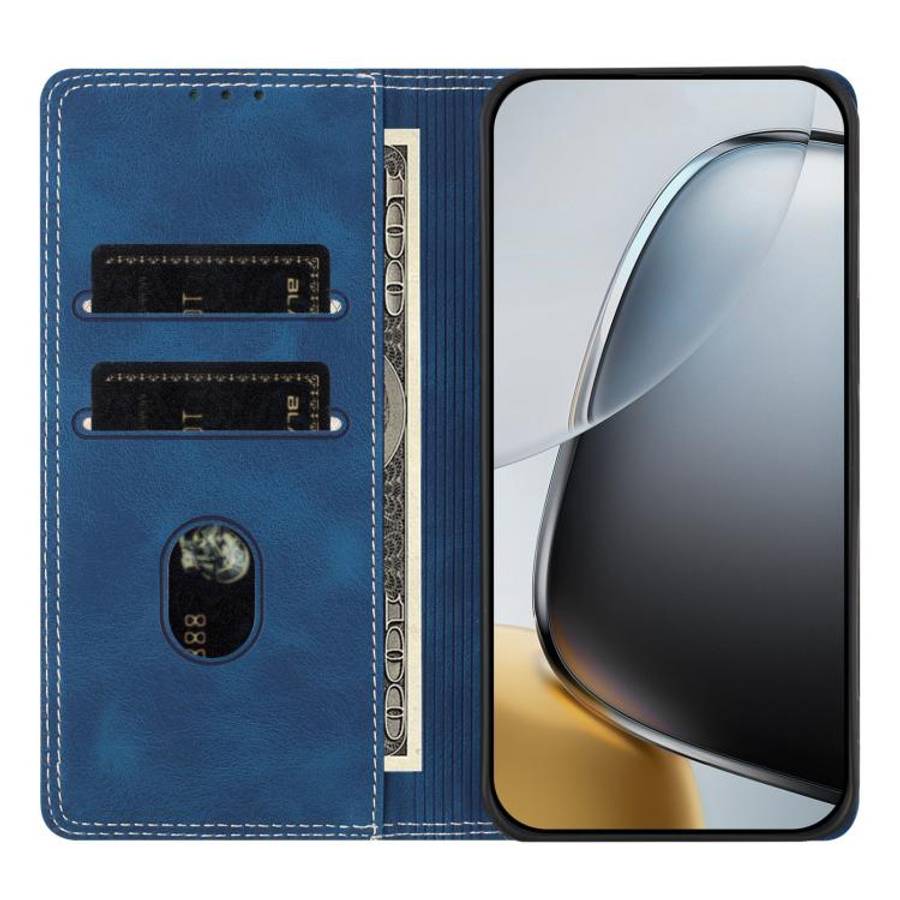 For Oukitel C59 Pro Skin Feel Two-tone RFID Blocking Vegan Leather Phone Case(Light Green)