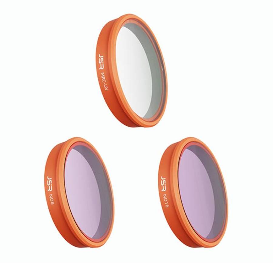 For DJI Osmo Action 6 JSR KO Series Camera Lens Filter, Filter:3 in 1 UV ND8/16