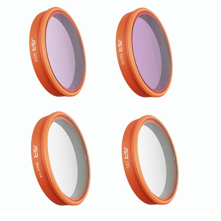 For DJI Osmo Action 6 JSR KO Series Camera Lens Filter, Filter:4 in 1 Black Mist CPL ND